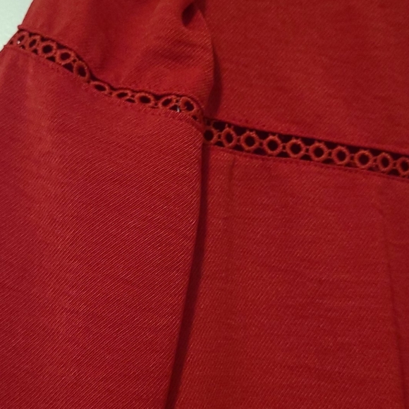 Gorgeous Red Loose Blouse - Picture 2 of 5